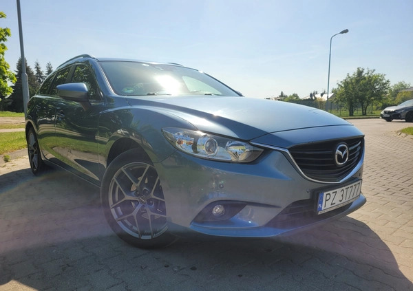 Mazda 6 cena 58600 przebieg: 90000, rok produkcji 2014 z Luboń małe 67